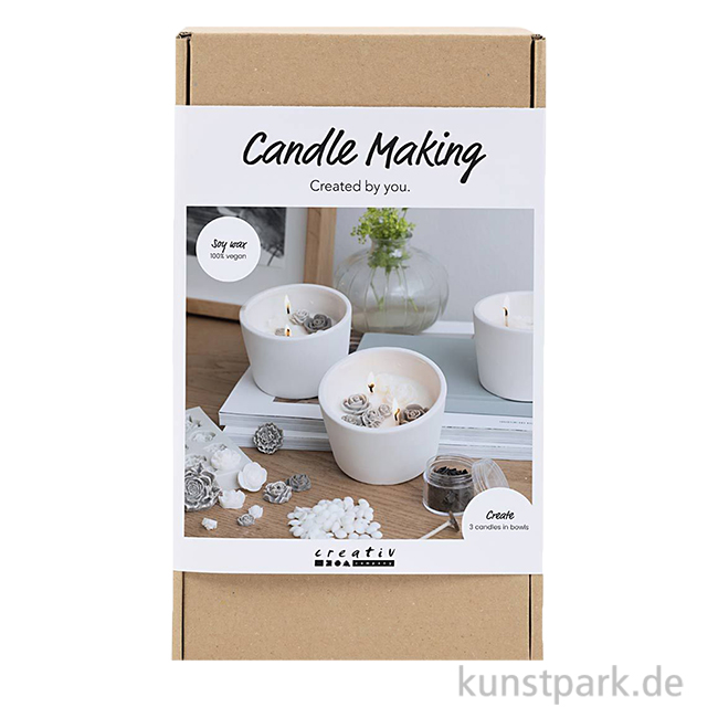 Artikelbild 1 des Artikels “Kerzengießen Set - Rosen Schalen, Beige, Weiß, Creme “