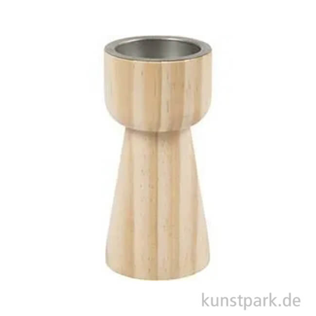 Artikelbild 1 des Artikels “Kerzenhalter aus Holz, Durchmesser 5,5 cm, Höhe 11 cm “