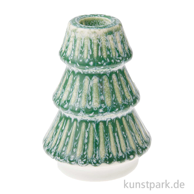 Artikelbild 1 des Artikels “Kerzenhalter Tanne Grün, Porzellan, 12 x 8,5 x 8,5 cm “