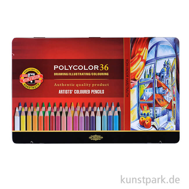 Artikelbild 1 des Artikels “Koh-I-Noor POLYCOLOR, 36 Künstlerfarbstifte im Metalletui “