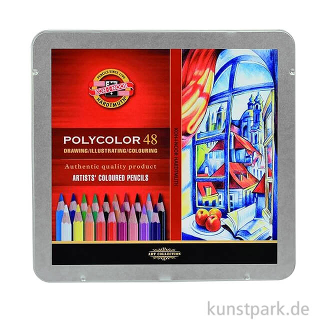 Artikelbild 1 des Artikels “Koh-I-Noor POLYCOLOR, 48 Künstlerfarbstifte im Metalletui “