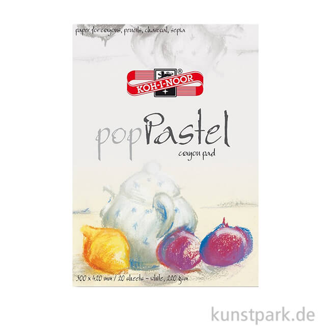 Artikelbild 1 des Artikels “Koh-I-Noor Pop Pastel Papier, 20 Blatt Weiß, 220g DIN A3“