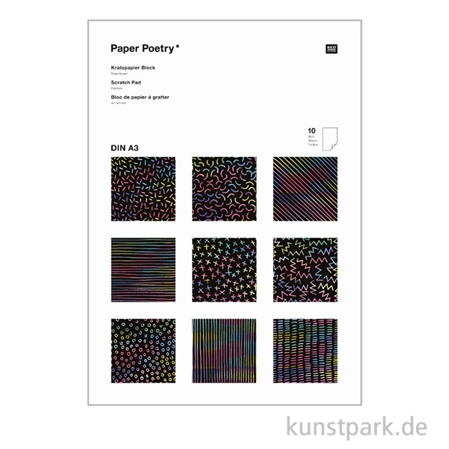 Artikelbild 1 des Artikels “Kratzpapier Block - Regenbogen “