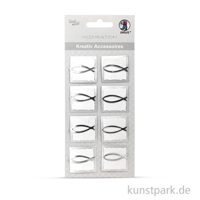 Artikelbild 1 des Artikels “Kreativ Accessoires Silber - Fisch, 8 Stück “