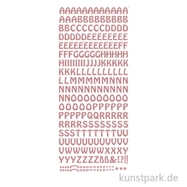 Artikelbild 1 des Artikels “Kreativ Sticker - Buchstaben groß, Kupfer, 10 x 23 cm “