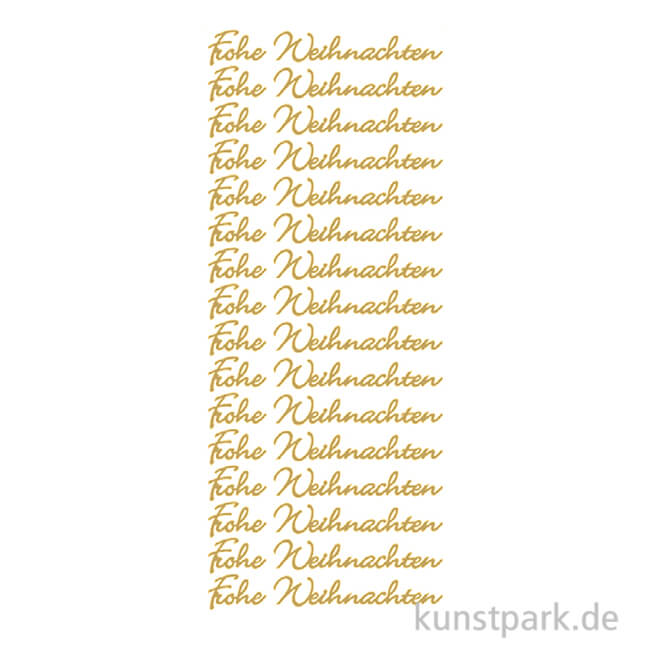 Artikelbild 1 des Artikels “Kreativ Sticker - Frohe Weihnachten Schrift, Gold, 10 x 23 cm “