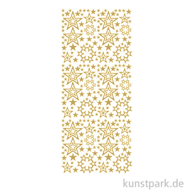 Artikelbild 1 des Artikels “Kreativ Sticker - Sterne 3, Gold, 10 x 23 cm “