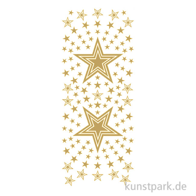Artikelbild 1 des Artikels “Kreativ Sticker - Sterne 4, Gold, 10 x 23 cm “