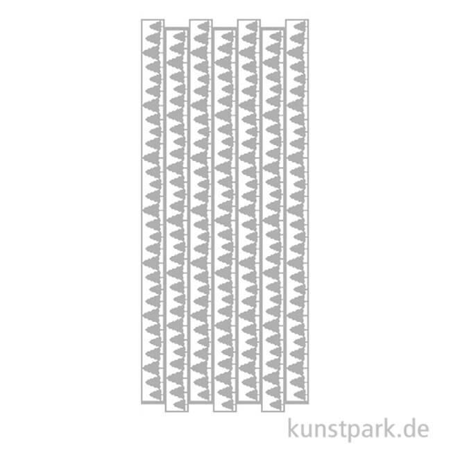 Artikelbild 1 des Artikels “Kreativ Sticker - Weihnachtsbaum Bordüre, Silber, 10 x 23 cm “