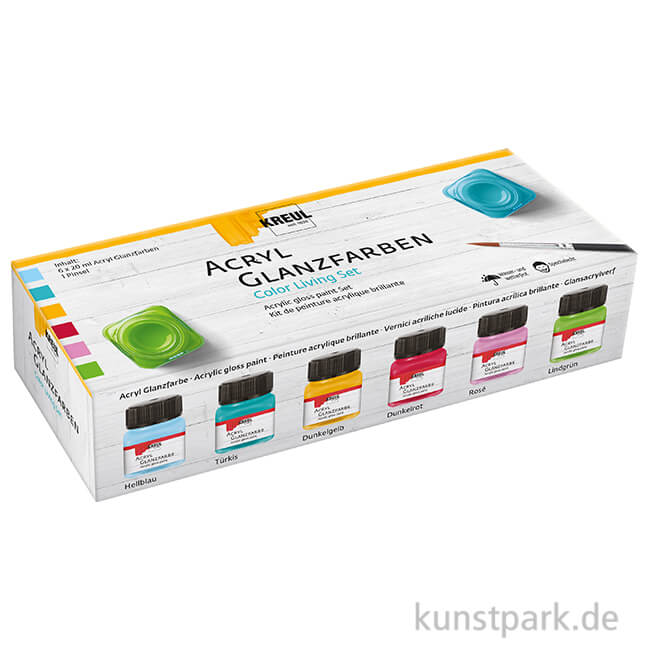 Artikelbild 1 des Artikels “KREUL Acryl Glanzfarben Set - Color Living, 6 x 20 ml “