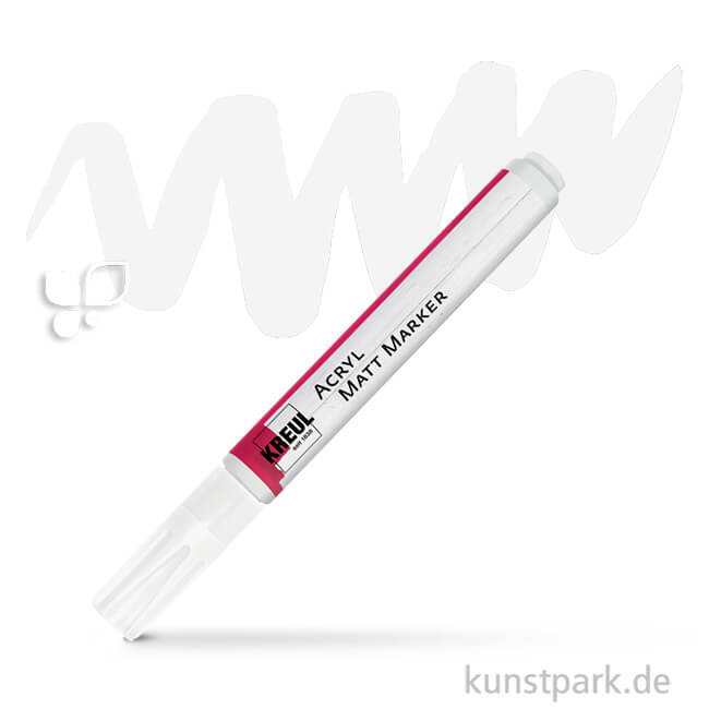 Artikelbild 1 des Artikels “KREUL Acryl Matt Marker 2-4 mm Einzelstift | Weiss“