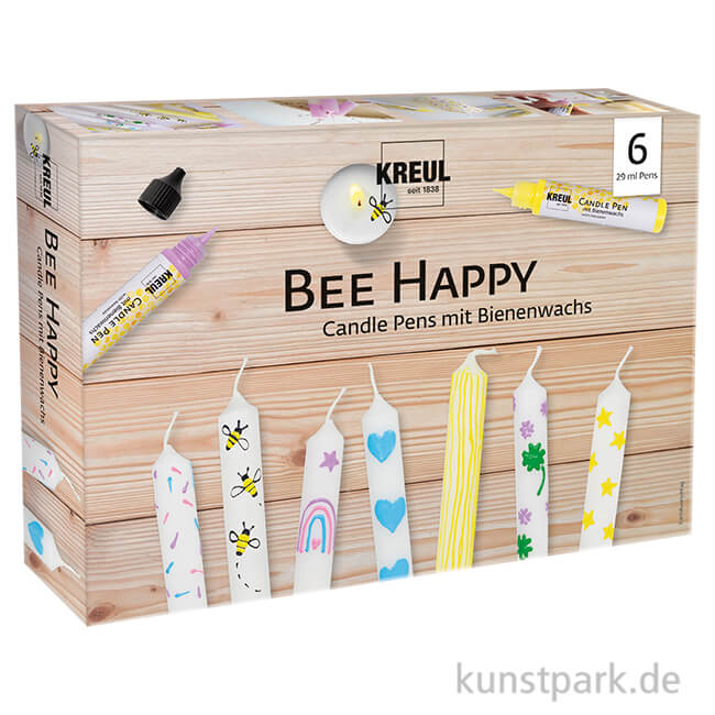 Artikelbild 1 des Artikels “KREUL Candle Pen - Bee Happy Set mit 6 Kerzenstiften “