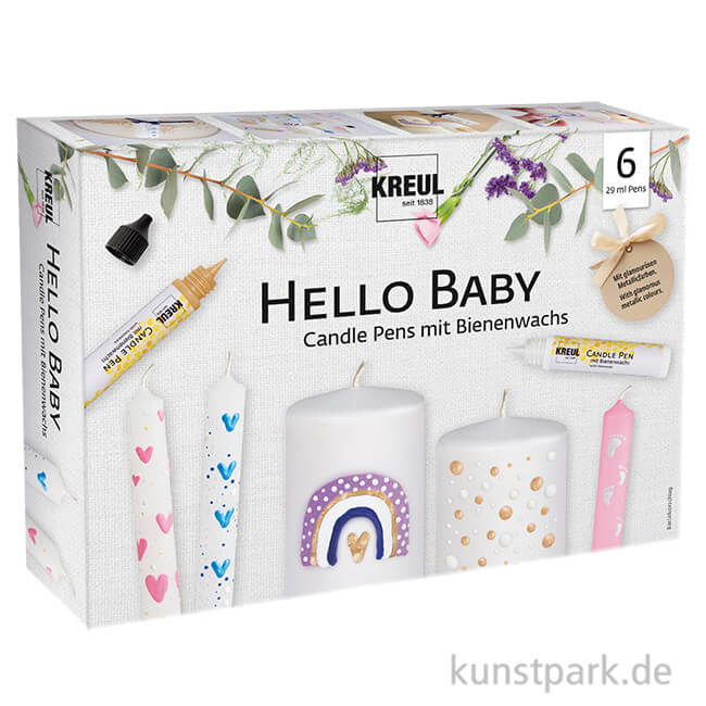 Artikelbild 1 des Artikels “KREUL Candle Pen - Hello Baby Set mit 6 Kerzenstiften “