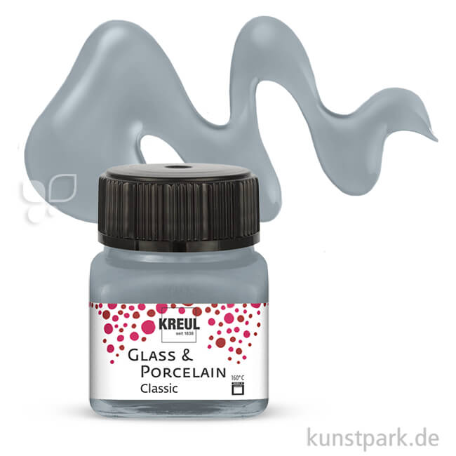 Artikelbild 1 des Artikels “KREUL Glass & Porcelain CLASSIC 20 ml Einzelfarbe | Metallic-Silber“