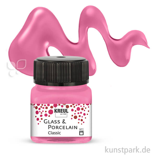 Artikelbild 1 des Artikels “KREUL Glass & Porcelain CLASSIC 20 ml Einzelfarbe | Rosa“