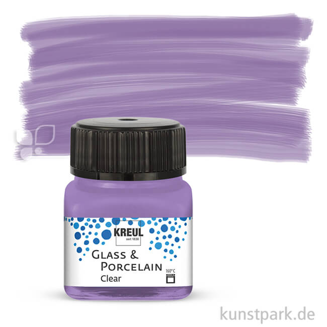 Artikelbild 1 des Artikels “KREUL Glass & Porcelain CLEAR 20 ml Einzelfarbe | Flieder“