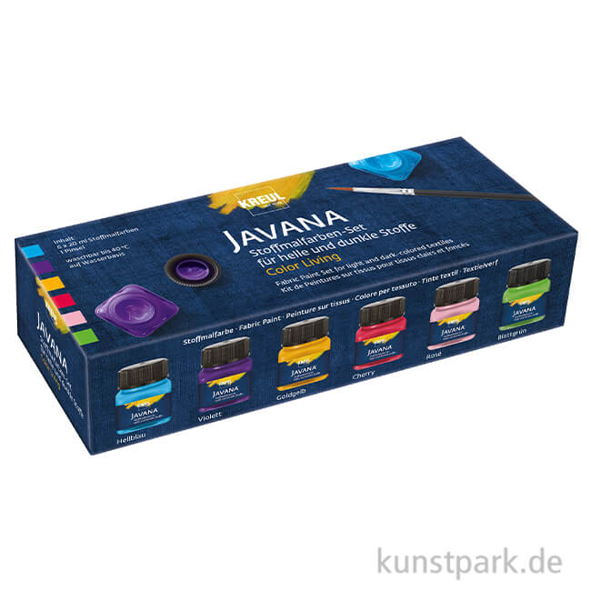 Artikelbild 1 des Artikels “KREUL Javana Stoffmalfarben Set - Color Living, 6 x 20 ml “
