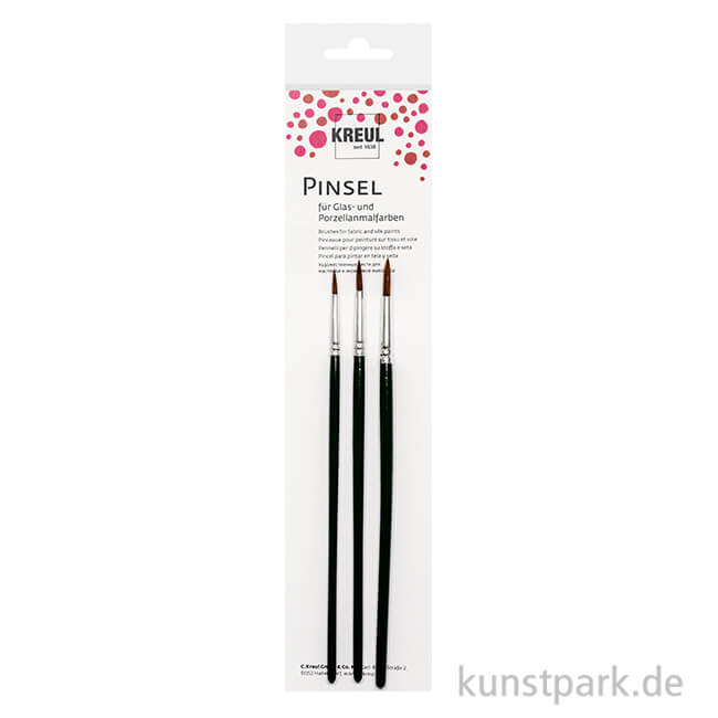 Artikelbild 1 des Artikels “KREUL Pinsel für Glas- und Porzellanmalfarben, 3er Set “