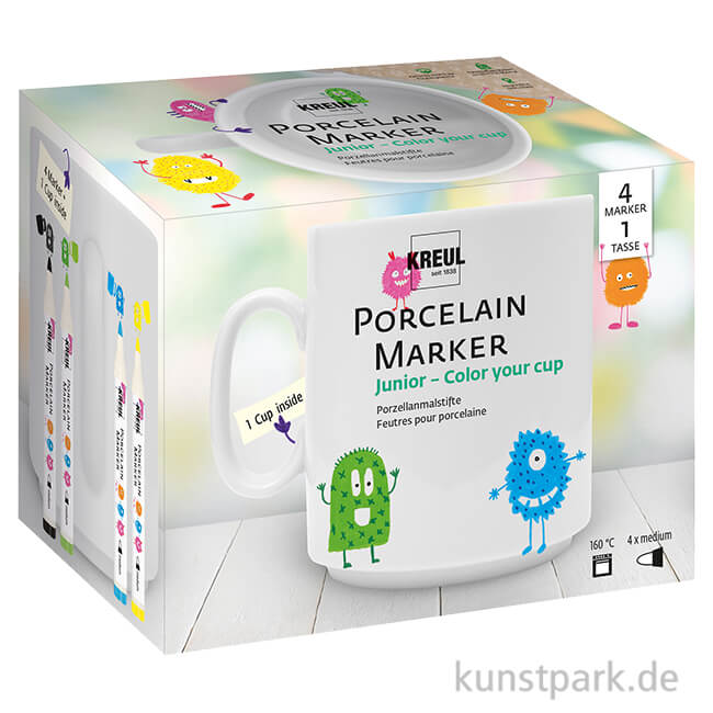 Artikelbild 1 des Artikels “KREUL Porcelain Marker - Junior Set mit Tasse zum Bemalen “