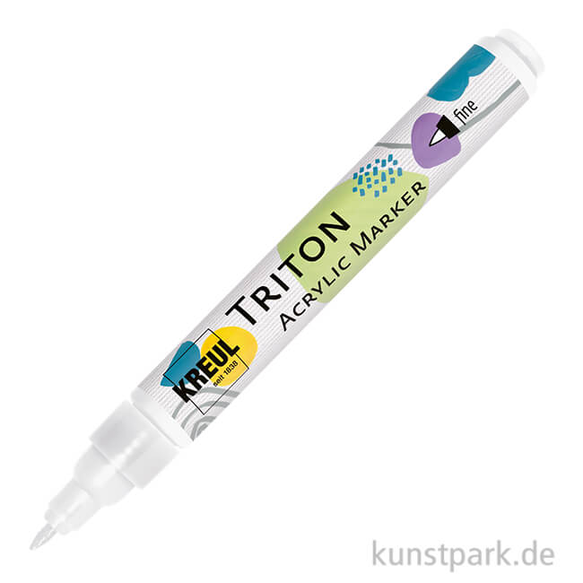 Artikelbild 1 des Artikels “KREUL TRITON Acrylic Marker, Fein 1-2 mm, Weiß “