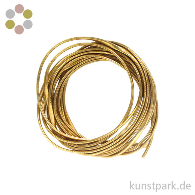 Artikelbild 1 des Artikels “Kunstlederband Metallic flach 3 mm, 2 m “