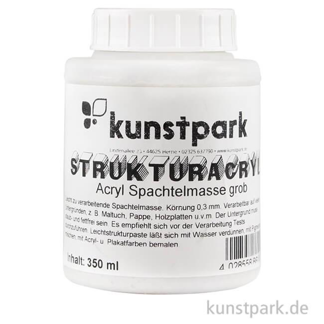 Artikelbild 1 des Artikels “kunstpark Strukturpaste, Acryl, Weiß, Grob 350 ml“