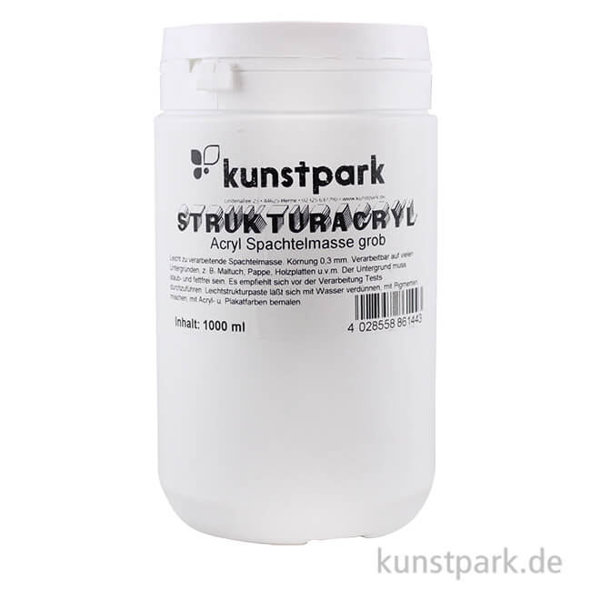 Artikelbild 1 des Artikels “kunstpark Strukturpaste, Acryl, Weiß, Grob “