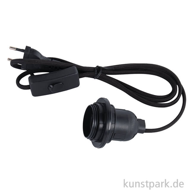 Artikelbild 1 des Artikels “Lampenfassung mit Schalter - E27 Fassung, Schwarz, 180 cm “