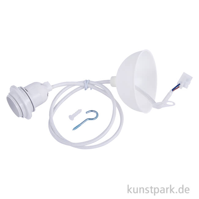 Artikelbild 1 des Artikels “Lampenfassung Pendelleuchte - E27 Fassung, Weiß, 100 cm “
