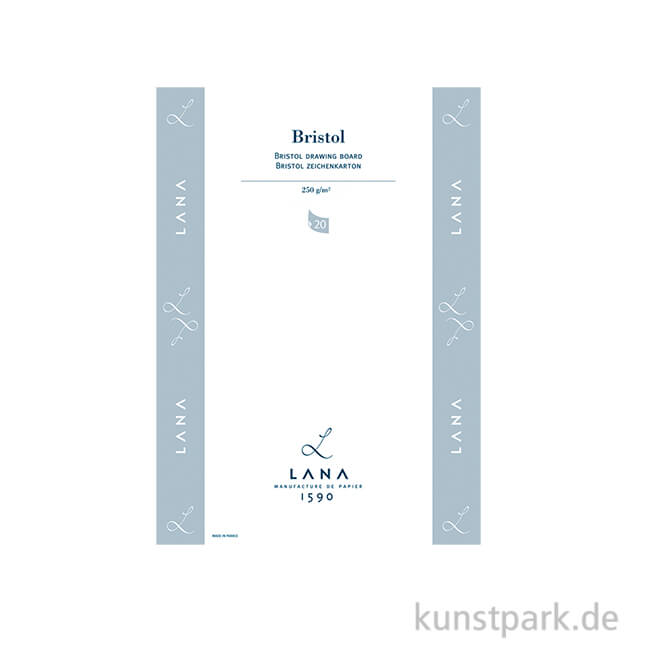Artikelbild 1 des Artikels “Lana BRISTOL Zeichenkarton, 20 Blatt, 250g DIN A3“