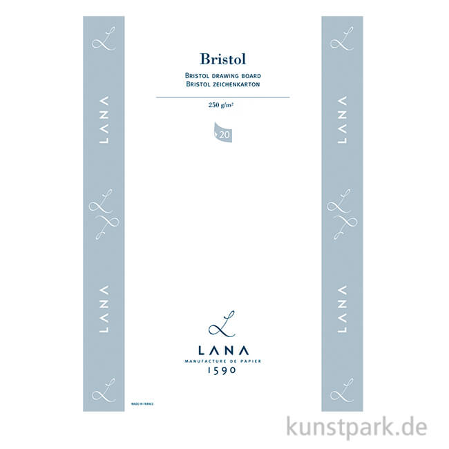 Artikelbild 1 des Artikels “Lana BRISTOL Zeichenkarton, 20 Blatt, 250g “