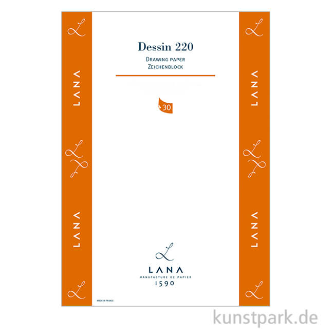 Artikelbild 1 des Artikels “Lana DESSIN Zeichenpapier, 30 Blatt, 220g “