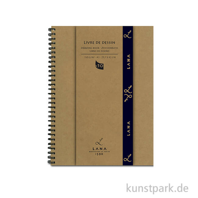 Artikelbild 1 des Artikels “Lana LIVRE DE DESSIN Skizzenbuch, 50 Blatt, 150g, spiral DIN A3“