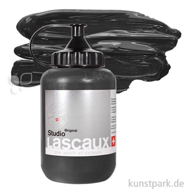 Artikelbild 1 des Artikels “Lascaux STUDIO Acrylfarben 1 Liter Flasche | 973 Carbonschwarz“