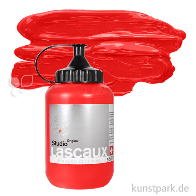 Artikelbild 1 des Artikels “Lascaux STUDIO Acrylfarben 500 ml Flasche | 923 Signalrot“