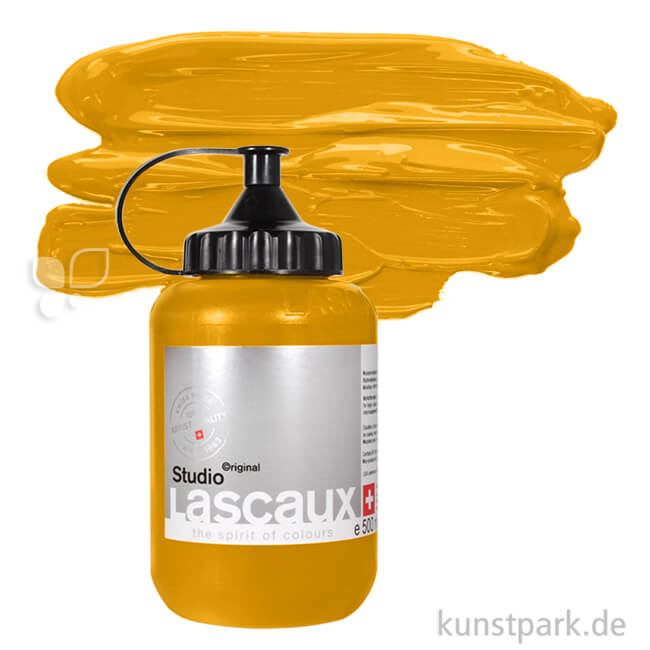 Artikelbild 1 des Artikels “Lascaux STUDIO Acrylfarben 500 ml Flasche | 962 Gold Ocker“