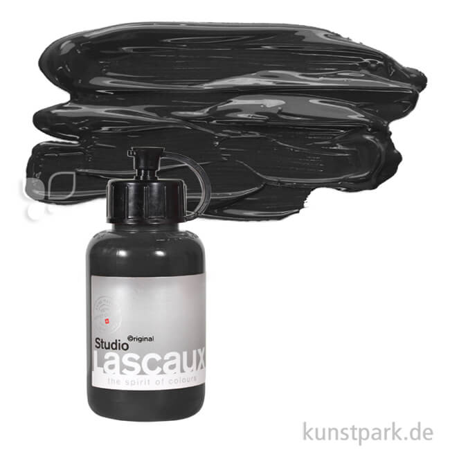 Artikelbild 1 des Artikels “Lascaux STUDIO Acrylfarben 85 ml Flasche | 973 Carbonschwarz“