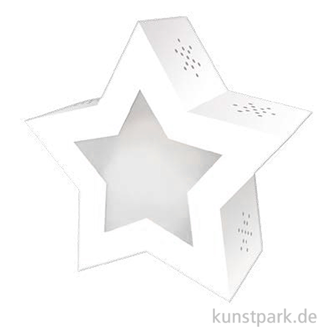 Artikelbild 1 des Artikels “Laternen Bastelset - Twinkle Star Weiß, 19,3 x 18,3 x 8 cm “