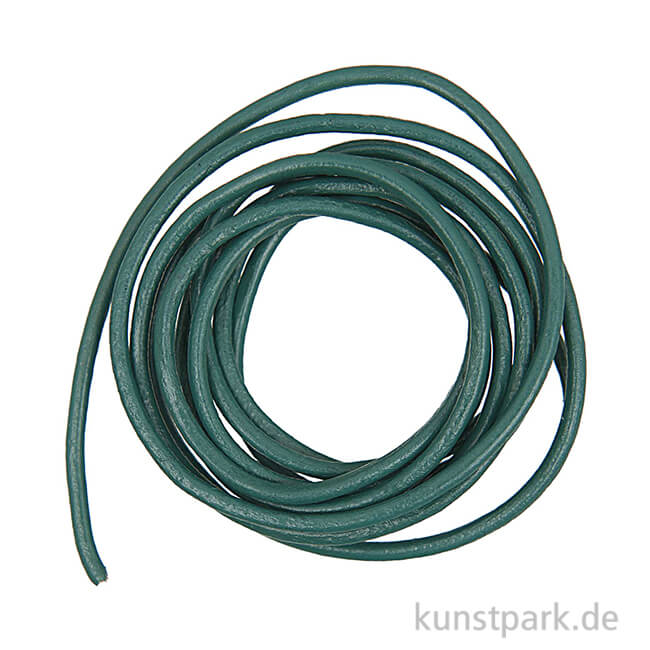 Artikelbild 1 des Artikels “Lederband - Petrol, 2mm x 1m “