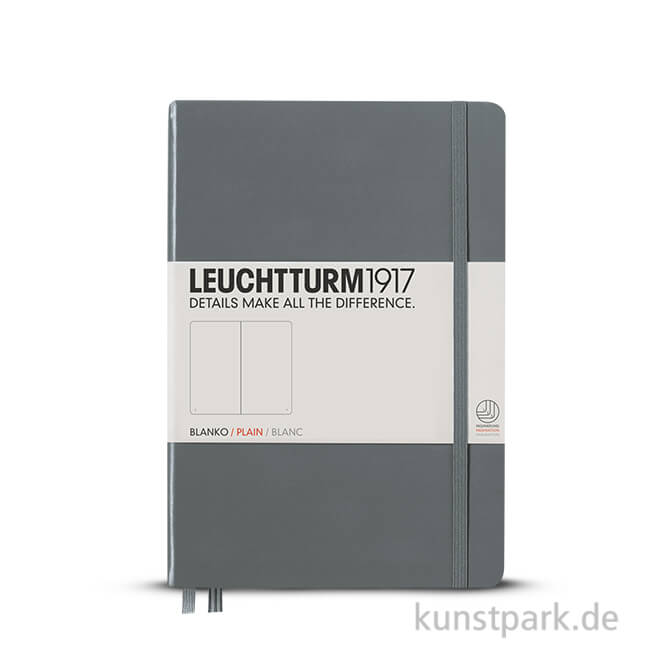 Artikelbild 1 des Artikels “Leuchtturm Notizbuch Hardcover - Anthrazit - Blanko Medium A5 - 249 Seiten“