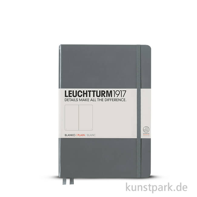 Artikelbild 1 des Artikels “Leuchtturm Notizbuch Hardcover - Anthrazit - Blanko Pocket A6 - 185 Seiten“