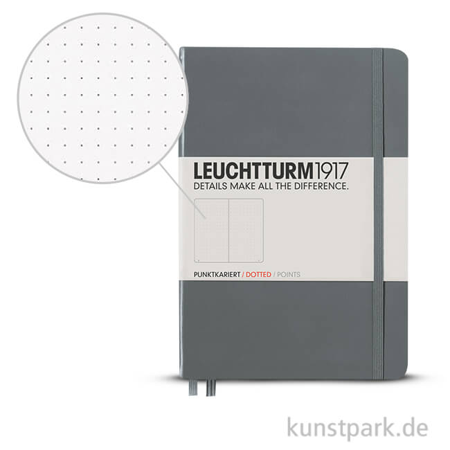 Artikelbild 1 des Artikels “Leuchtturm Notizbuch Hardcover - Anthrazit - Dotted “