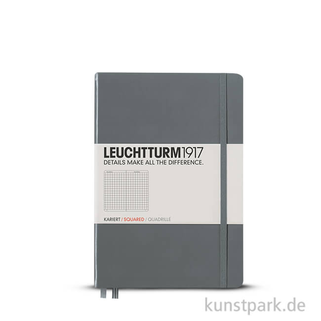 Artikelbild 1 des Artikels “Leuchtturm Notizbuch Hardcover - Anthrazit - Kariert Pocket A6 - 185 Seiten“