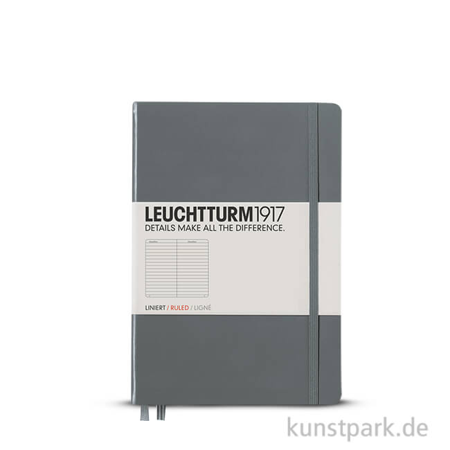 Artikelbild 1 des Artikels “Leuchtturm Notizbuch Hardcover - Anthrazit - Liniert Pocket A6 - 185 Seiten“