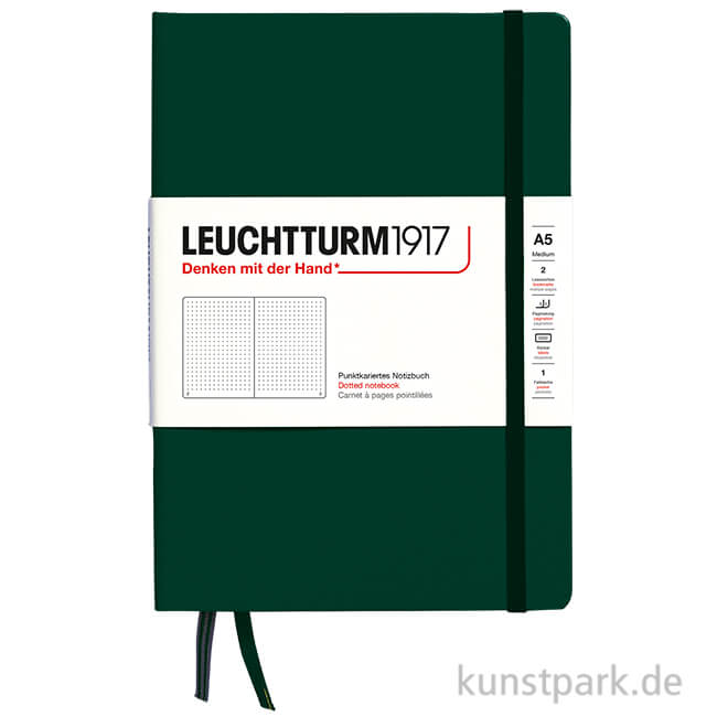Artikelbild 1 des Artikels “Leuchtturm Notizbuch Hardcover - Forest Green, DIN A5, Dotted “