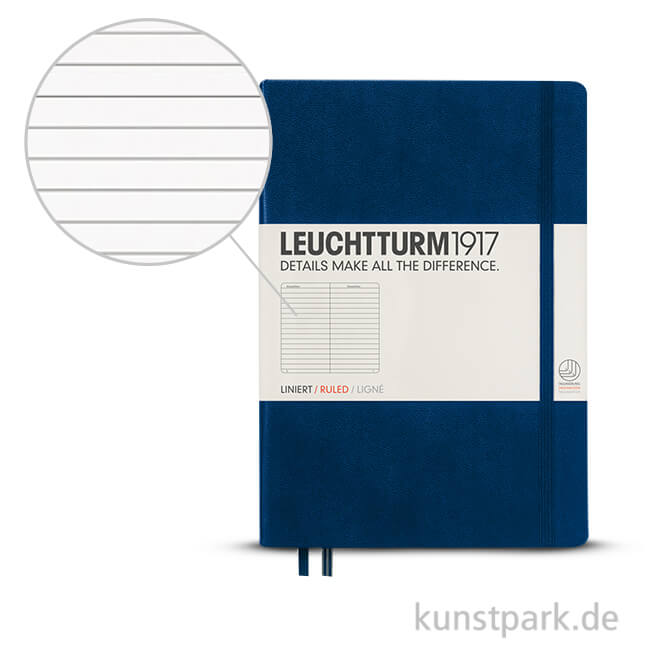 Artikelbild 1 des Artikels “Leuchtturm Notizbuch Hardcover - Marine - Liniert “