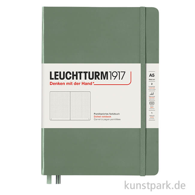 Artikelbild 1 des Artikels “Leuchtturm Notizbuch Hardcover - Olive, DIN A5, Dotted “