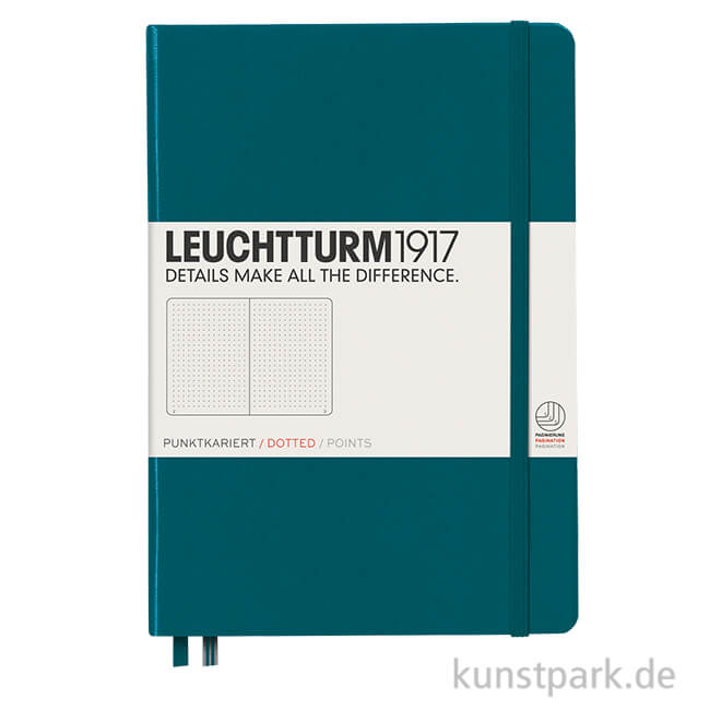 Artikelbild 1 des Artikels “Leuchtturm Notizbuch Hardcover - Pacific Green, DIN A5, Dotted “
