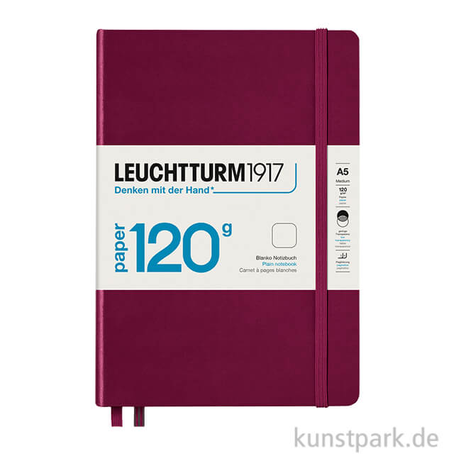 Artikelbild 1 des Artikels “Leuchtturm Notizbuch Hardcover - Port Red, 120g Edition, A5, Blanko “