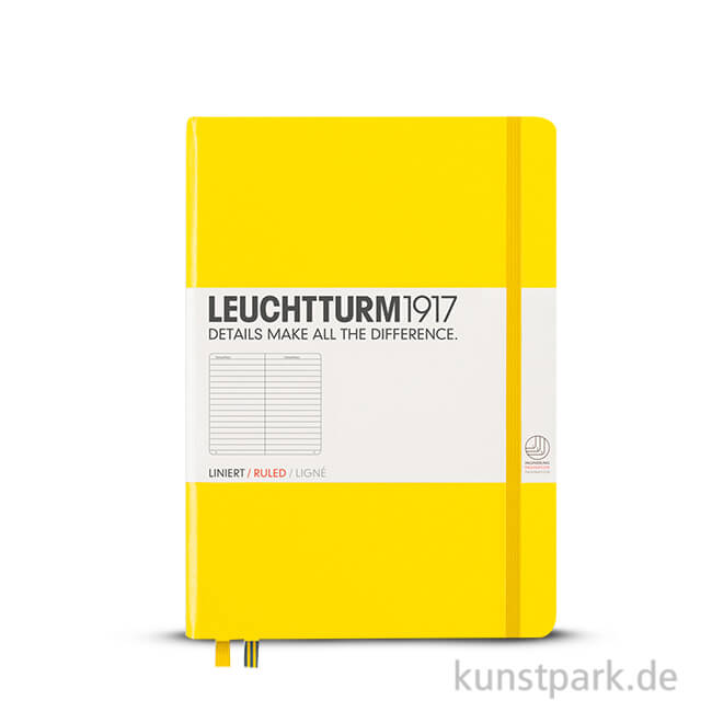 Artikelbild 1 des Artikels “Leuchtturm Notizbuch Hardcover - Zitrone - Liniert Medium A5 - 249 Seiten“